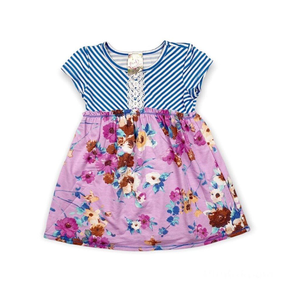 Pink Vanilla Mixed Print Tunic {6X}